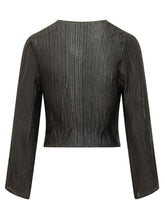 GONGDID DESIGN - Top a Coste con Bottoni e Maniche Lunghe - Nero | Lidia Shopping | Official Website