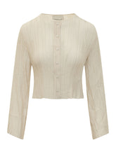 GONGDID DESIGN - Top a Coste con Bottoni e Maniche Lunghe - Giallo | Lidia Shopping | Official Website