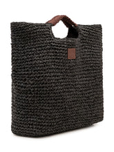SUNDEK - Borsa Tote Intrecciata con Manici Integrati - Nero | Lidia Shopping | Official Website