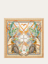 FERRAGAMO - Foulard Quadrato con Stampa Figurativa - Multicolore | Lidia Shopping ® | Official Website