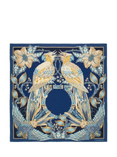 FERRAGAMO - Amazzonia Scarf with Botanical Print - Blue - LIDIASHOPPING® - Official Website
