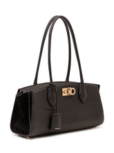 FERRAGAMO - Borsa ST Soft Est Ovest con Doppi Manici - Nero - LIDIASHOPPING® - Official Website