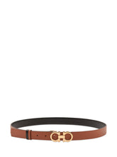FERRAGAMO - Score Reversible Belt - Brown - LIDIASHOPPING® - Official Website