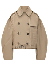 GANNI - Giacca Doppiopetto con Cintura - Beige - LIDIASHOPPING® - Official Website
