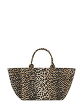 GANNI - Shopper con Motivo Animalier - Multicolore | Lidia Shopping | Official Website