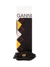 GANNI - Argyle Socks - Black - LIDIASHOPPING® - Official Website