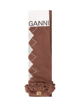 GANNI - Argyle Socks - Brown - LIDIASHOPPING® - Official Website