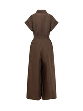 SIMONA CORSELLINI - Tuta Chemisier con Cintura - Marrone | Lidia Shopping | Official Website