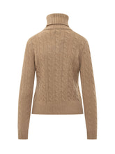 POLO RALPH LAUREN - Maglia Dolcevita a Trecce - Beige - LIDIASHOPPING® - Official Website