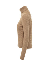 POLO RALPH LAUREN - Maglia Dolcevita a Trecce - Beige - LIDIASHOPPING® - Official Website