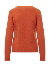 POLO RALPH LAUREN - Pullover Julianna a Trecce - Arancione - LIDIASHOPPING® - Official Website