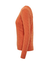 POLO RALPH LAUREN - Pullover Julianna a Trecce - Arancione - LIDIASHOPPING® - Official Website