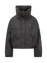 POLO RALPH LAUREN - Giacca Corta con Collo Alto - Nero - LIDIASHOPPING® - Official Website