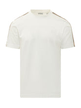 BURBERRY - T-shirt con Bande Check sulle Spalle - Bianco | Lidia Shopping ® | Official Website