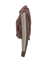 AUTRY - Cropped Jacket with Zip and Side Stripes - Red - LIDIASHOPPING® - Official Website