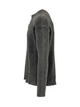 DIESEL - Maglia a Coste con Applicazione - Nero - LIDIASHOPPING® - Official Website
