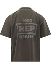 REPRESENT - T-shirt Resent con Ricamo sul Petto - Grigio - LIDIASHOPPING® - Official Website