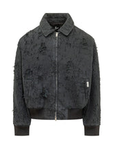 REPRESENT - Giacca con Effetto Distressed - Nero - LIDIASHOPPING® - Official Website