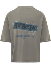 REPRESENT - Ransom T-shirt with Chest Print - Grey - LIDIASHOPPING® - Official Website