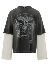 REPRESENT - T-shirt Heavier Than con Stampa Grafica - Nero - LIDIASHOPPING® - Official Website