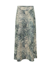 BA&SH - Gonna Ciria con Stampa Rettile - Blu | Lidia Shopping | Official Website