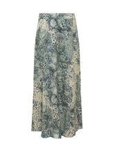 BA&SH - Gonna Ciria con Stampa Rettile - Blu | Lidia Shopping | Official Website