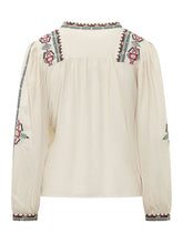 BA&SH - Blusa Tilt con Stampa Paisley - Beige | Lidia Shopping | Official Website