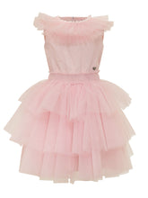 MONNALISA - Abito Smanicato con Balze - Rosa | Lidia Shopping | Official Website