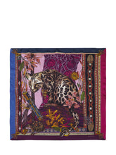 ETRO - Foulard Turandot con Stampa Animale - Viola | Lidia Shopping ® | Official Website