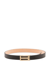 VICTORIA BECKHAM - Dorian Frame Wide Belt - Black - LIDIASHOPPING® - Official Website