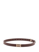 VICTORIA BECKHAM - Dorian Belt with Round Buckle - Red - LIDIASHOPPING® - Official Website