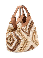 GIANNI CHIARINI - Dua Borsa Hobo Intrecciata con Motivo Geometrico - Marrone | Lidia Shopping | Official Website