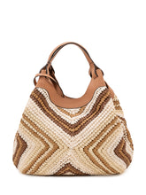 GIANNI CHIARINI - Dua Borsa Hobo Intrecciata con Motivo Geometrico - Marrone | Lidia Shopping | Official Website