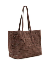 GIANNI CHIARINI - Mashup Tote Bag Traforata con Manici Lunghi - Marrone | Lidia Shopping | Official Website