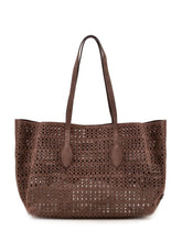 GIANNI CHIARINI - Mashup Tote Bag Traforata con Manici Lunghi - Marrone | Lidia Shopping | Official Website