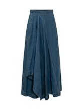 GIVENCHY - Asymmetric Long Skirt - Blue | Lidia Shopping ® | Official Website