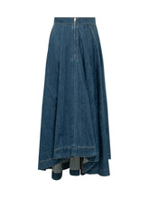 GIVENCHY - Asymmetric Long Skirt - Blue | Lidia Shopping ® | Official Website