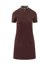 COURREGES - Mini Abito A Line con Collo Alto - Rosso - LIDIASHOPPING® - Official Website