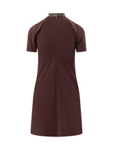 COURREGES - Mini Abito A Line con Collo Alto - Rosso - LIDIASHOPPING® - Official Website