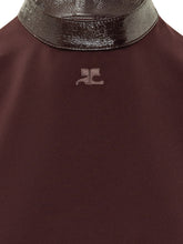 COURREGES - Top a Maniche Corte con Collo Alto - Rosso - LIDIASHOPPING® - Official Website