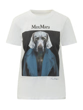 MAX MARA - T-shirt con Stampa - Bianco - LIDIASHOPPING® - Official Website