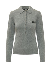 ROTATE - Polo a Maglia Maniche Lunghe - Grigio | Lidia Shopping | Official Website