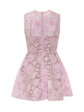SELF-PORTRAIT - Mini Abito Floreale in Pizzo - Rosa | Lidia Shopping ® | Official Website
