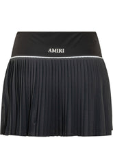 AMIRI - Minigonna a Pieghe con Logo - Nero | Lidia Shopping ® | Official Website