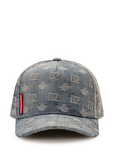 DSQUARED2 - Cappellino da Baseball con Monogramma - Blu - LIDIASHOPPING® - Official Website