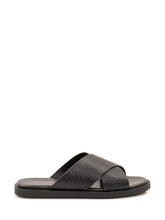 FERRAGAMO - Sandali Slide a Fasce Incrociate - Black | Lidia Shopping | Official Website