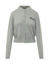 KENZO - Eiffel Tower Draped Cardigan - Grey - LIDIASHOPPING® - Official Website