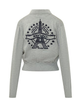 KENZO - Eiffel Tower Draped Cardigan - Grey - LIDIASHOPPING® - Official Website