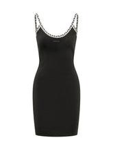 VERSACE - Mini Abito con Spalline Decorate - Nero | Lidia Shopping ® | Official Website
