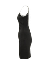 VERSACE - Mini Abito con Spalline Decorate - Nero | Lidia Shopping ® | Official Website